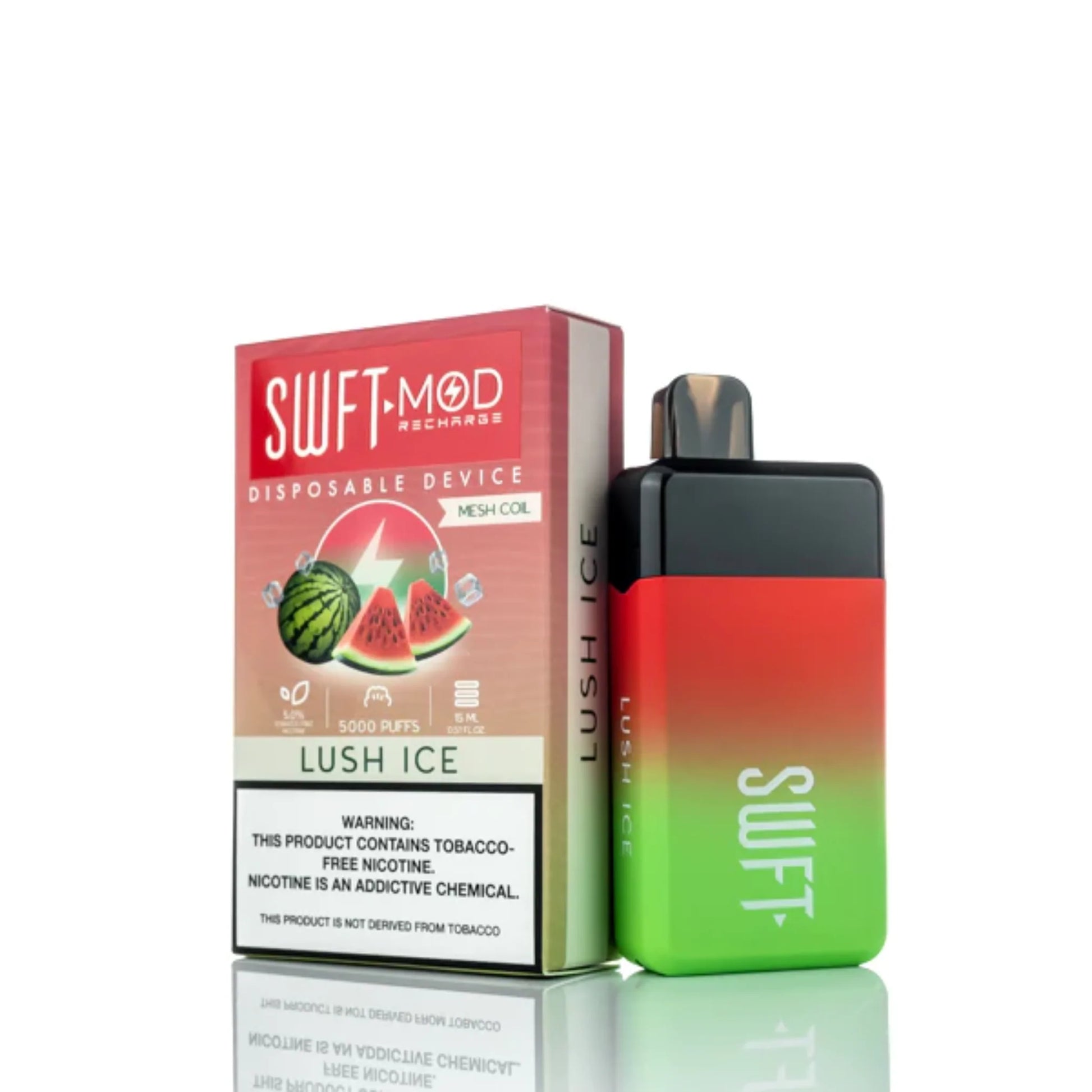 SWFT Mod Disposable | 5000 Puffs | 15mL | 50mg | Lush Ice with packaging
