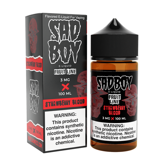 Strawberry Blood | Sadboy | 100ml | 3mg | bottle with packaging