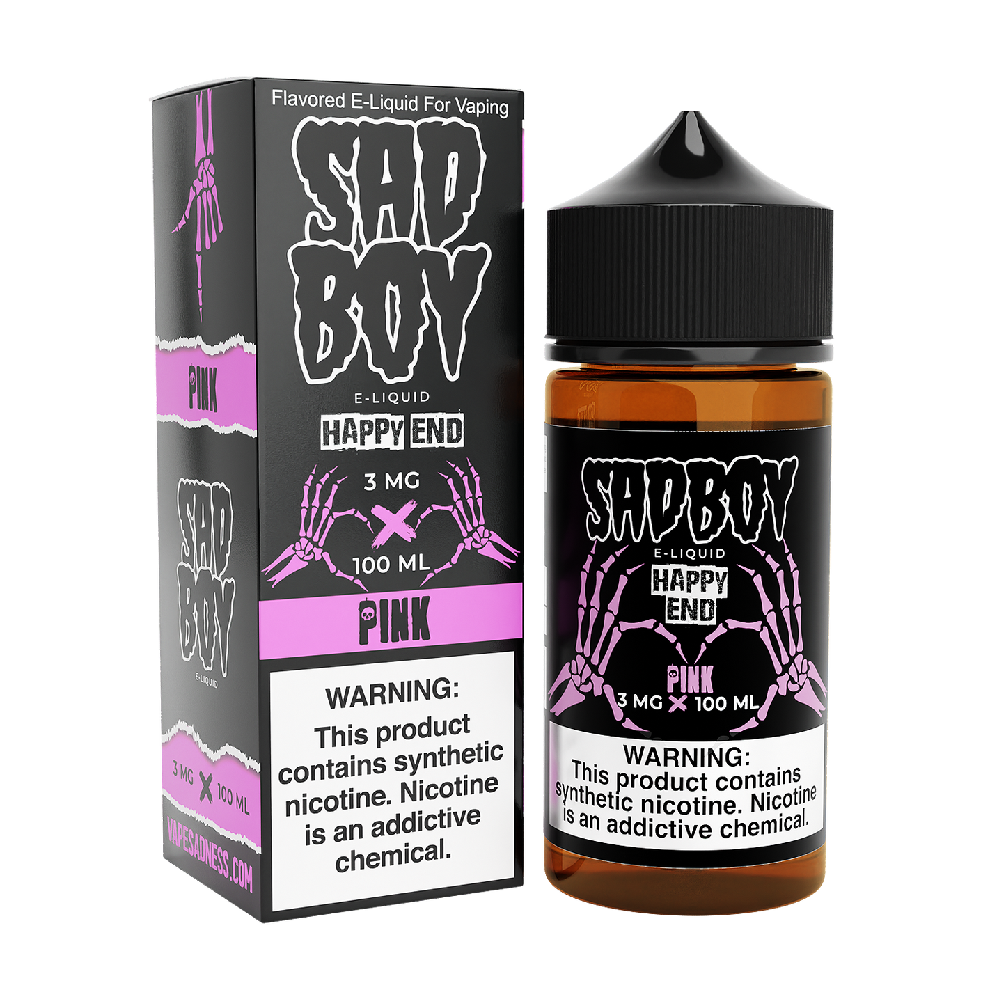 Happy End Pink Cotton Candy by Sadboy 100ml with packaging