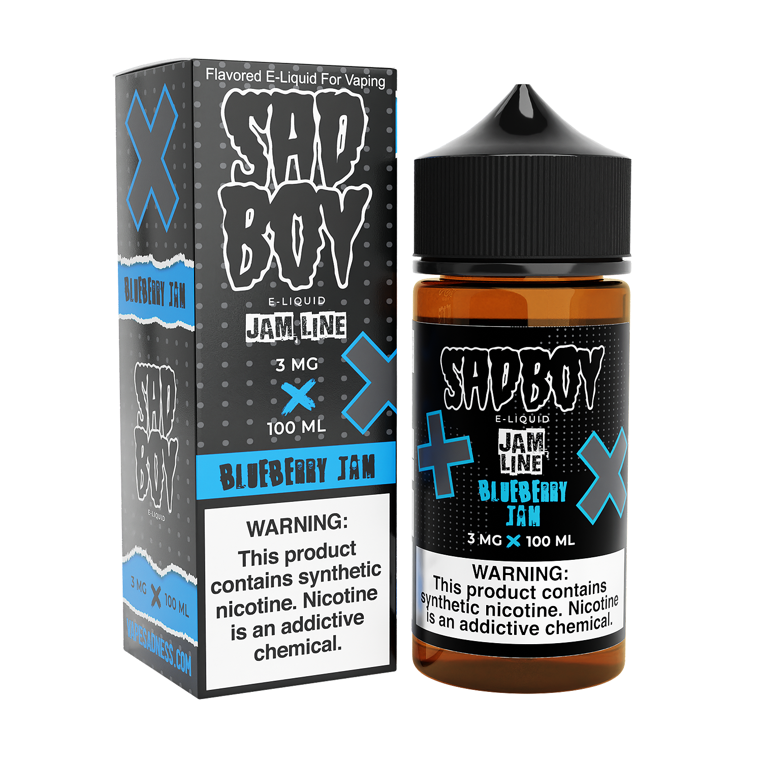 Blueberry Jam by Sadboy 100ml with packaging
