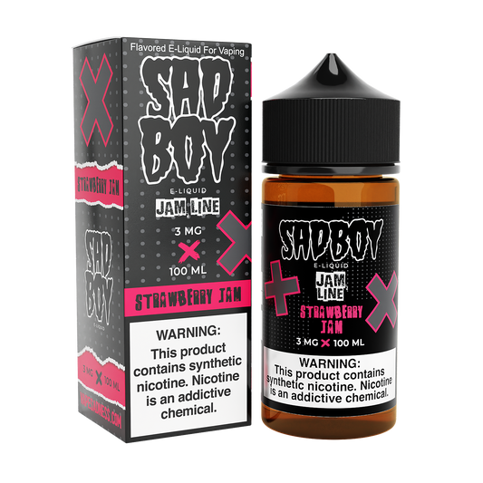 Strawberry Jam Cookie by Sadboy 100ml with packaging