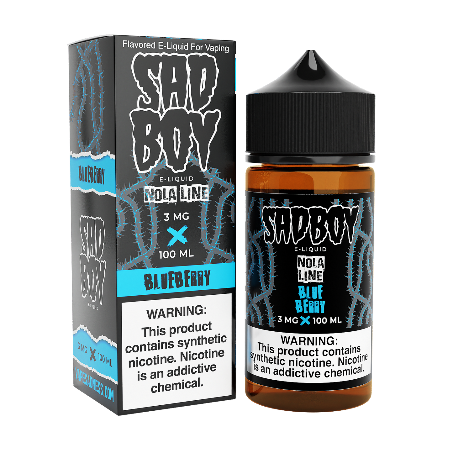 Nola Blueberry by Sadboy Series 100ml with Packaging
