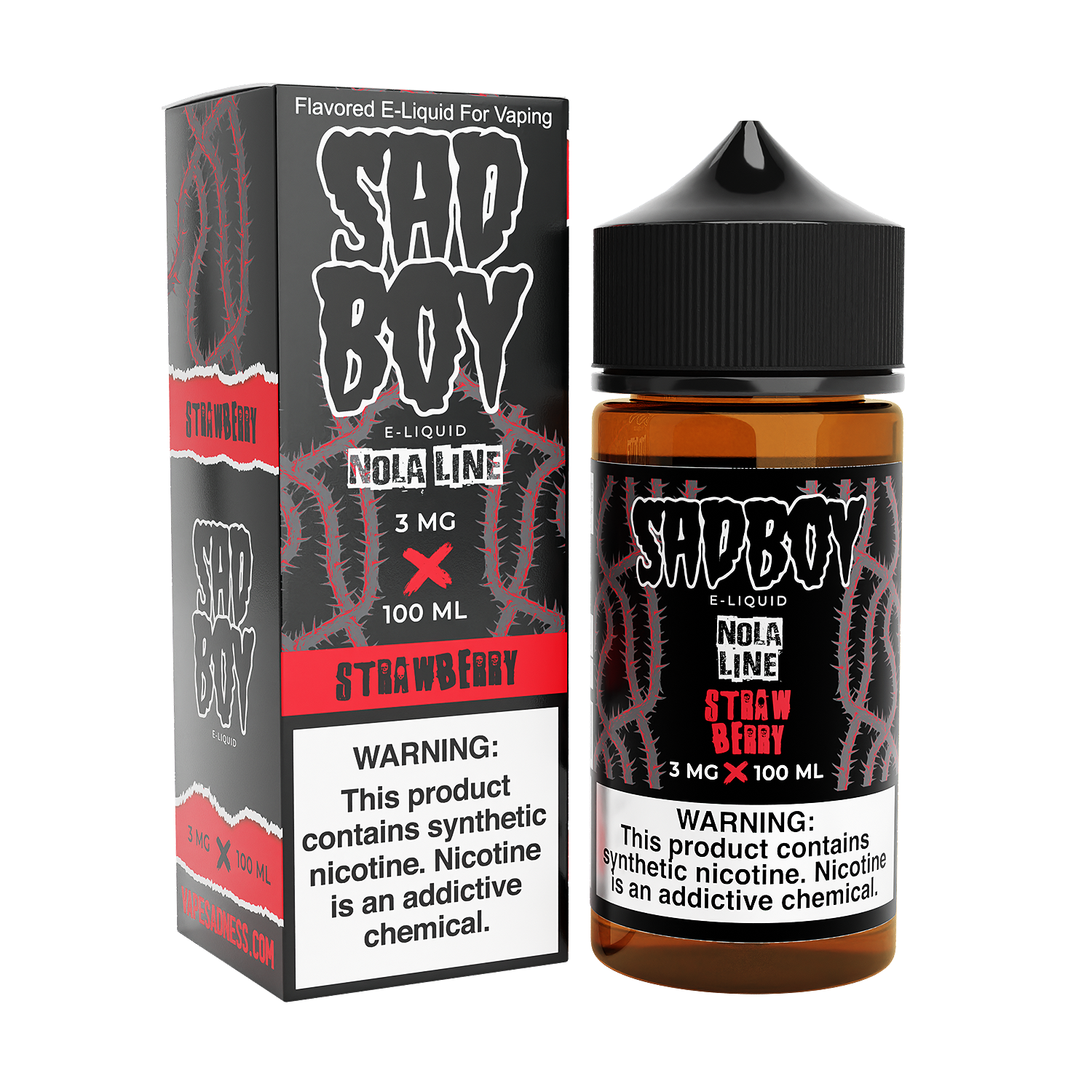 Nola Strawberry by Sadboy Series 100ml with Packaging