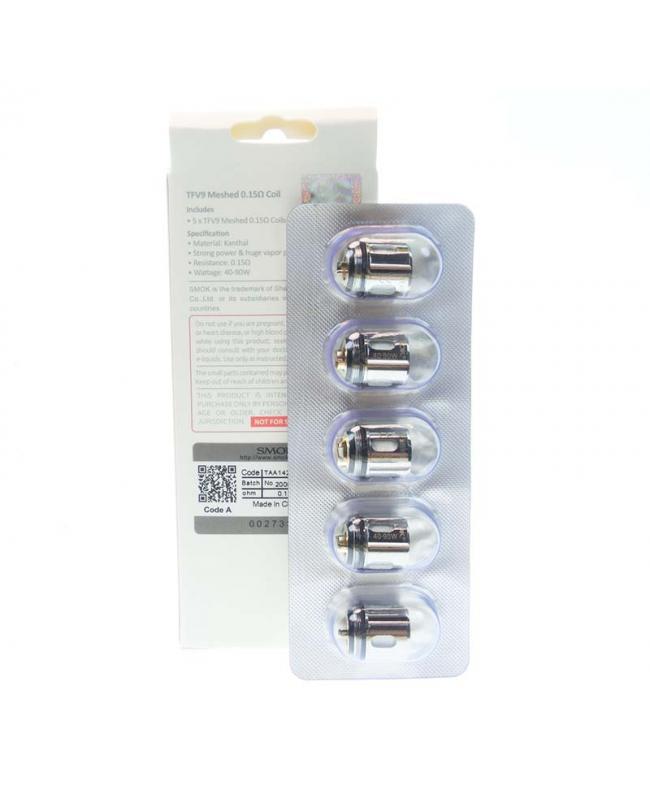 SMOK TFV9 Replacement Coils (5-Pack) with Packaging