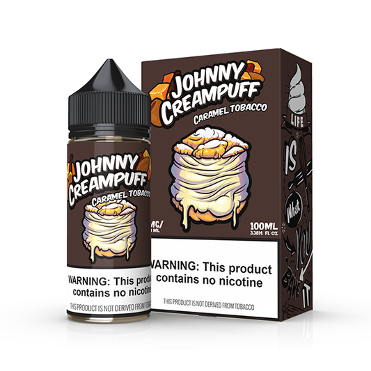 Caramel Tobacco by Tinted Brew - Johnny Creampuff TFN Series 100mL with packaging