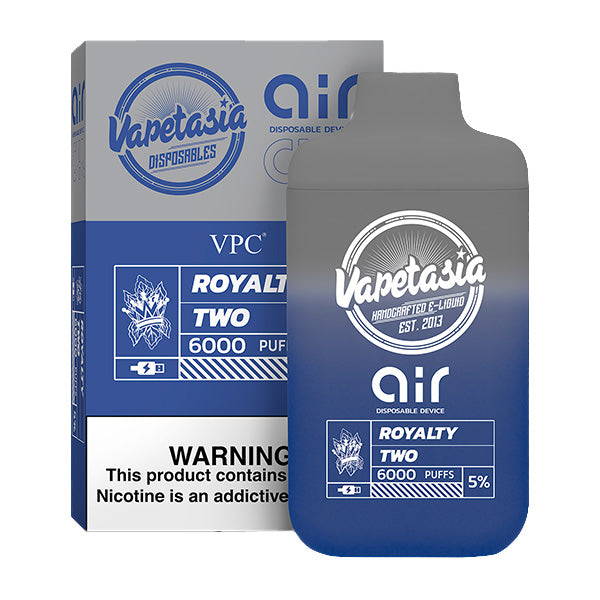 Vapetasia x Air Disposable | 6000 Puffs | 11mL | 50mg | Royalty Two