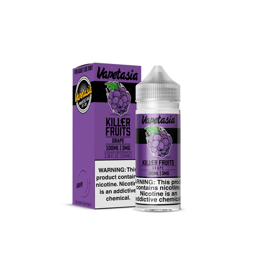 Killer Fruits Grape by Vapetasia Series E-Liquid 100mL (Freebase) with packing