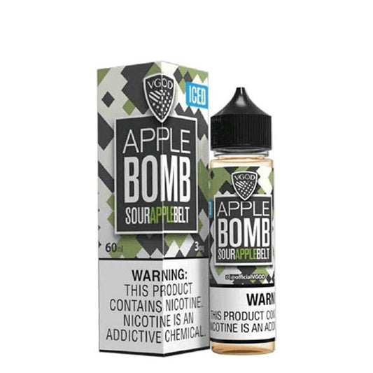 Apple Bomb Iced by VGOD eLiquid 60mL with packaging