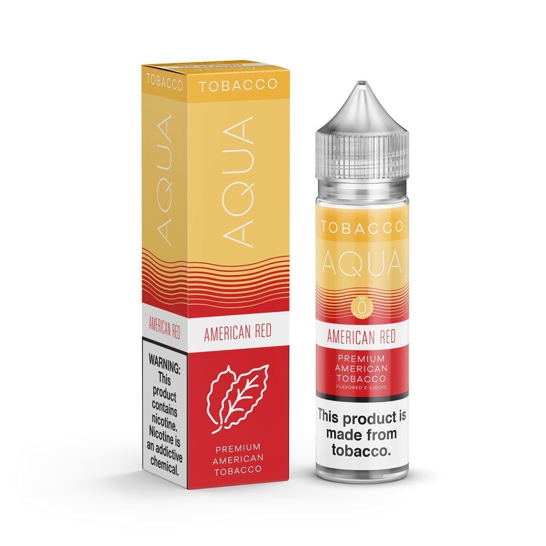 AQUA TOBACCO | American Red 60ML eLiquid with Packaging