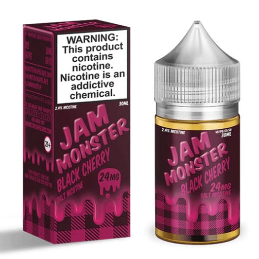 Black Cherry By Jam Monster Salts Series 30mL with packaging