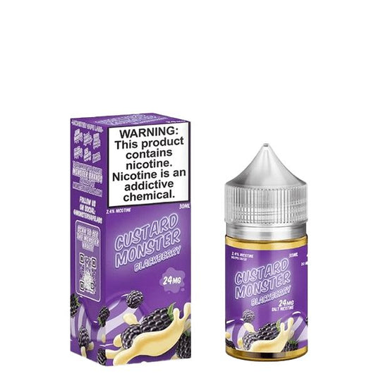 Blackberry By Custard Monster Salts Series 30mL with packaging