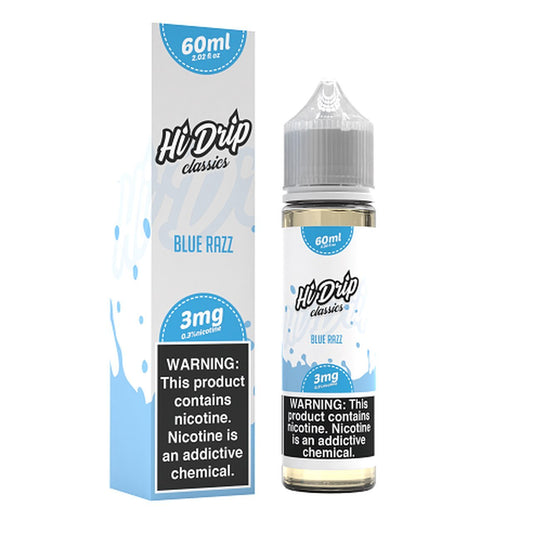 Blue Razz by Hi-Drip Classics E-Liquid 60ML with Packaging