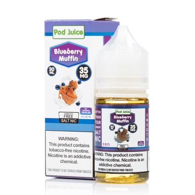 Blueberry Muffin by Pod Juice Salts Series 30mL with packaging