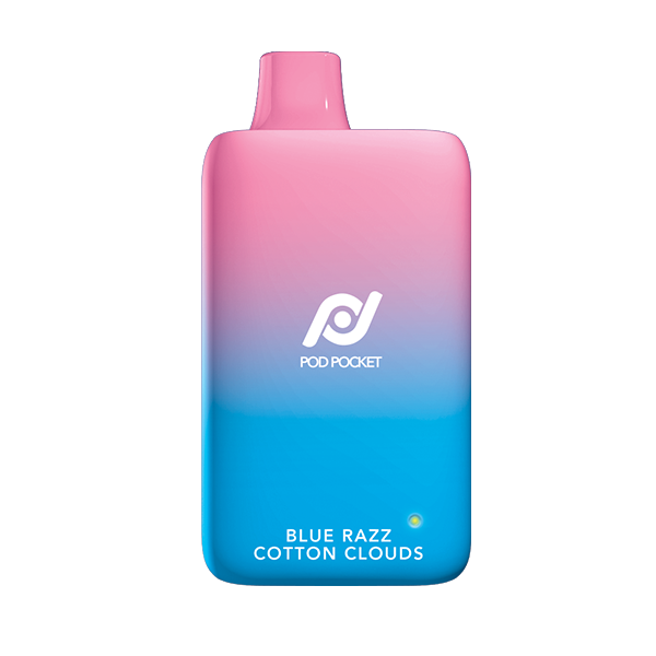 Pod Pocket Disposable | 7500 Puffs | 14mL | 50mg | Blue Razz Cotton Clouds