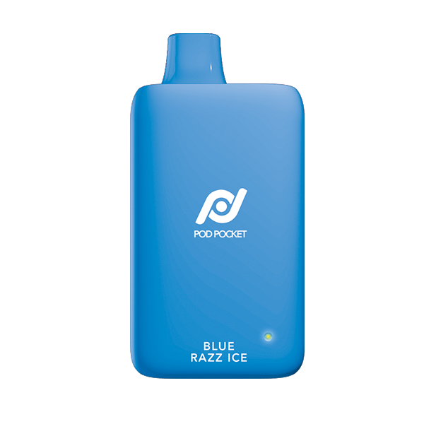 Pod Pocket Disposable | 7500 Puffs | 14mL | 50mg | Blue Razz Ice