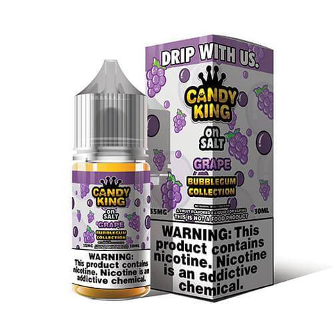 Grape by Candy King Bubblegum On Salt 30ml with Packaging