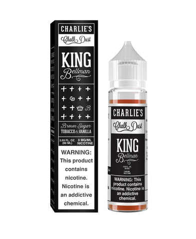 Charlie's Chalk Dust | King Bellman 60ML eLiquid with packaging