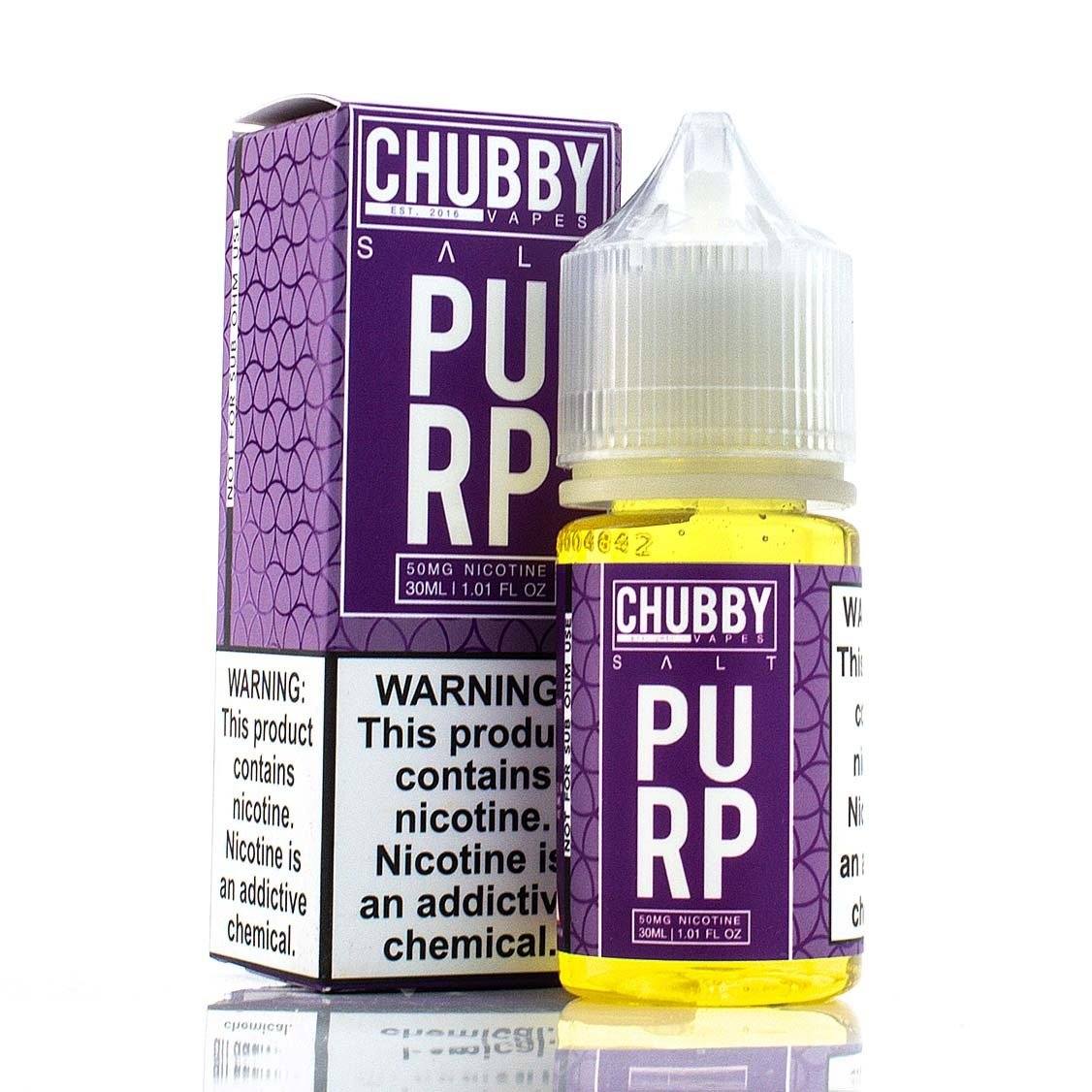 Purp Salt by Chubby Bubble Vapes Salts 30ml with packaging