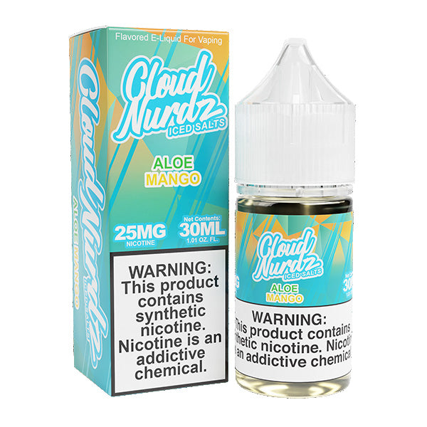 Aloe Mango Iced by Cloud Nurdz TFN Salts 30mL with Packaging