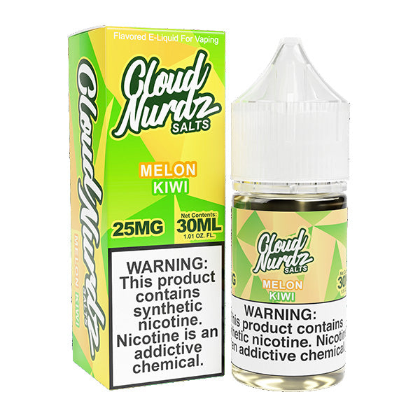 Melon Kiwi by Cloud Nurdz TFN Salts 30mL with  Packaging