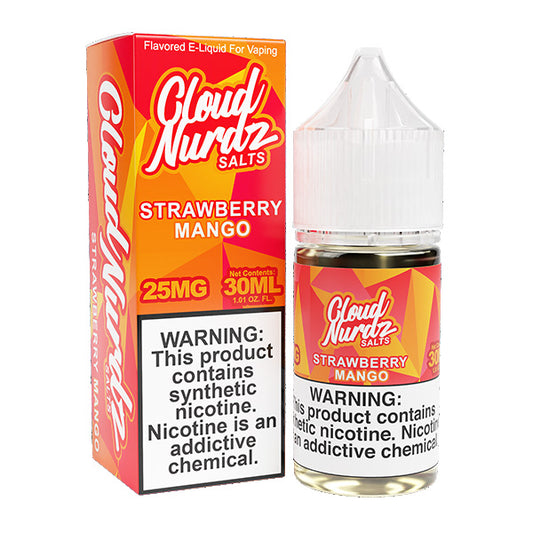 Strawberry Mango by Cloud Nurdz TFN Salts 30mL with Packaging
