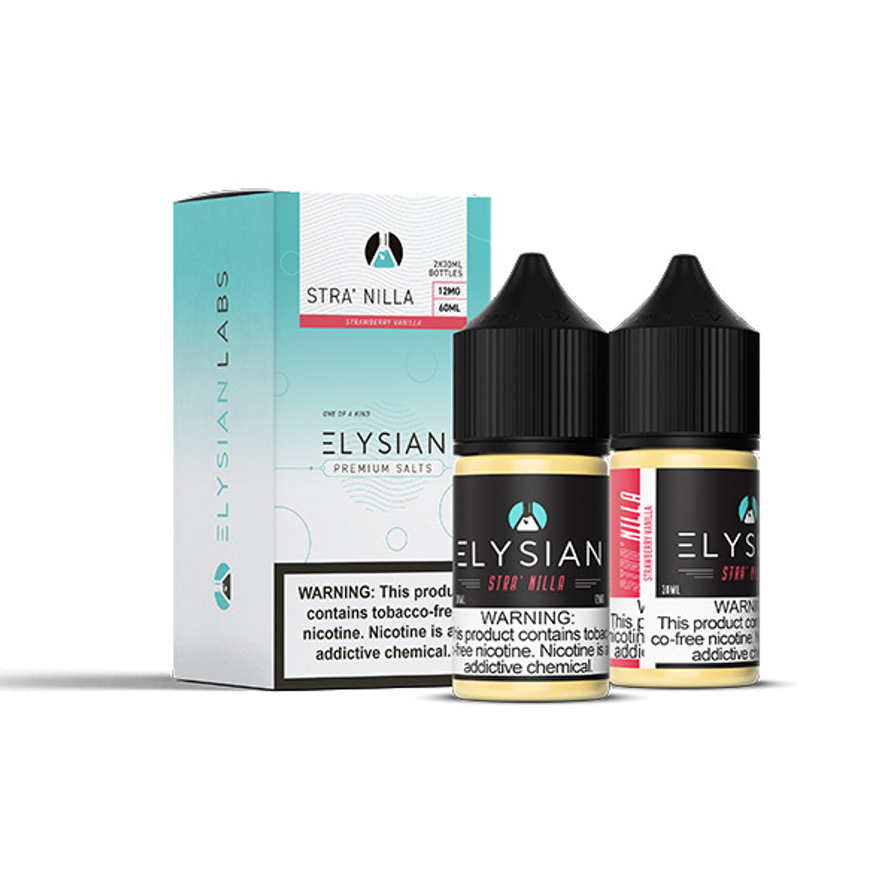 Elysian Nillas Salts Series | 60mL | 12mg | Stra Nilla with packaging