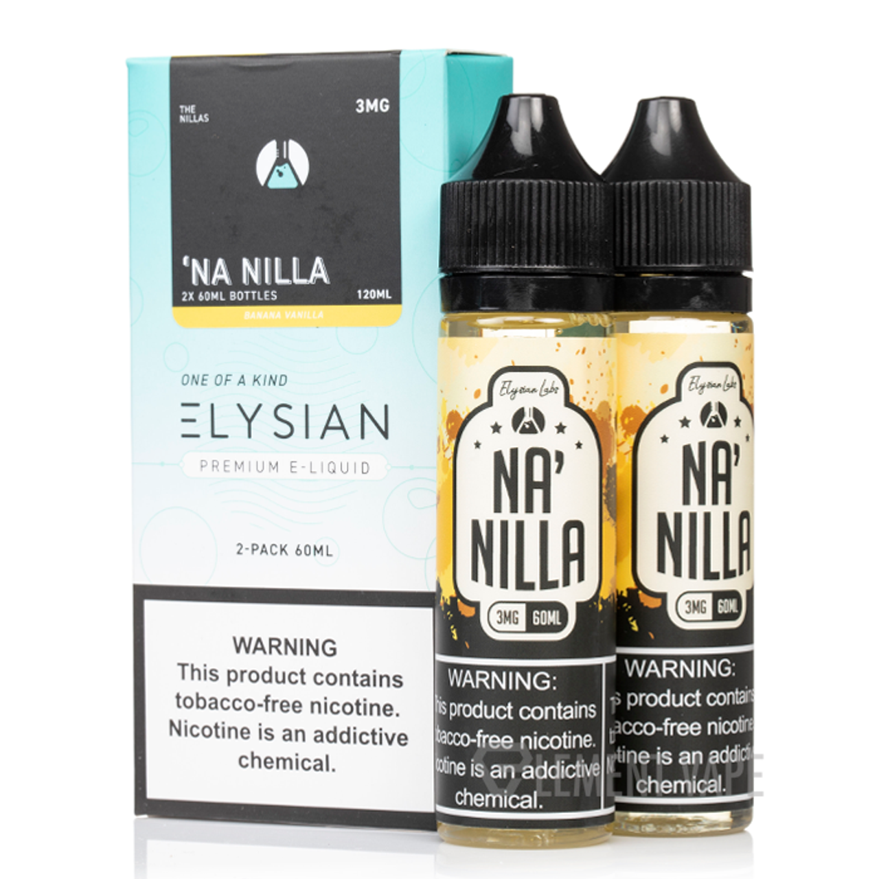 Elysian Nillas | 120mL Series | Na'Nilla with packaging