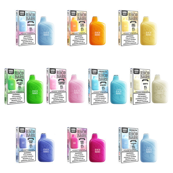 Esco Bars Mesh Disposable | 6000 Puffs | 15mL | 5% | Group Photo