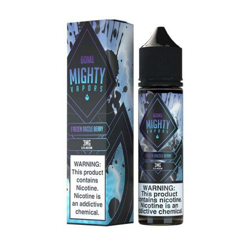 Mighty Vapors Series E-Liquid | 60mL | 3mg | Frozen Dazzle Berry with packaging