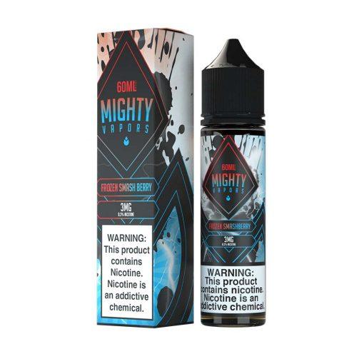 Mighty Vapors Series E-Liquid | 60mL | 3mg | Frozen Smash Berry with packaging