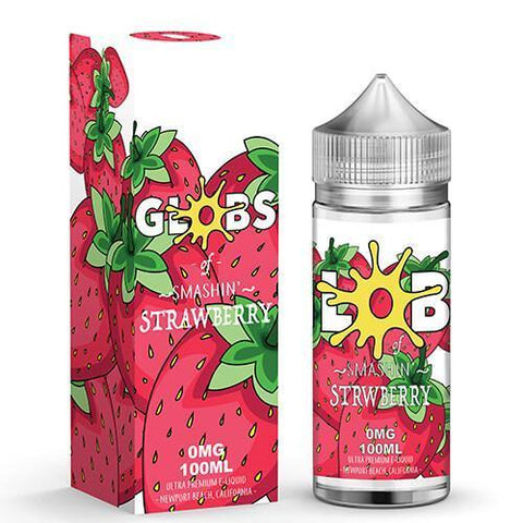 GLOBS | Strawberry 100ML eLiquid with packaging