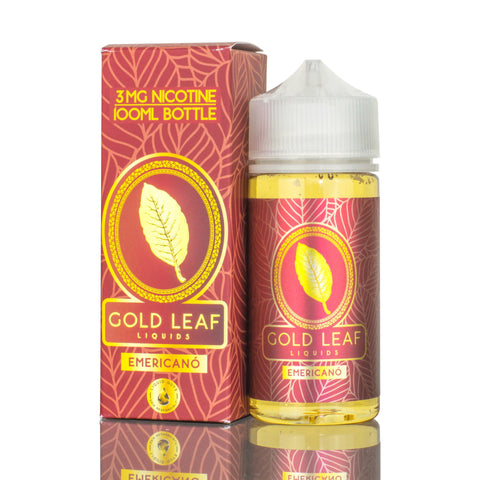 Gold Leaf Liquids | Emericano eLiquid 100mL with packaging