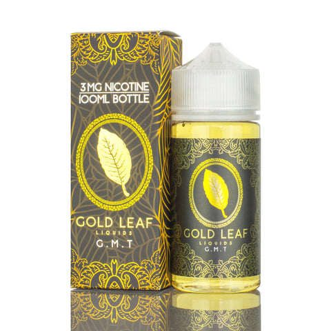 Gold Leaf Liquids | GMT eLiquid 100mL with packaging