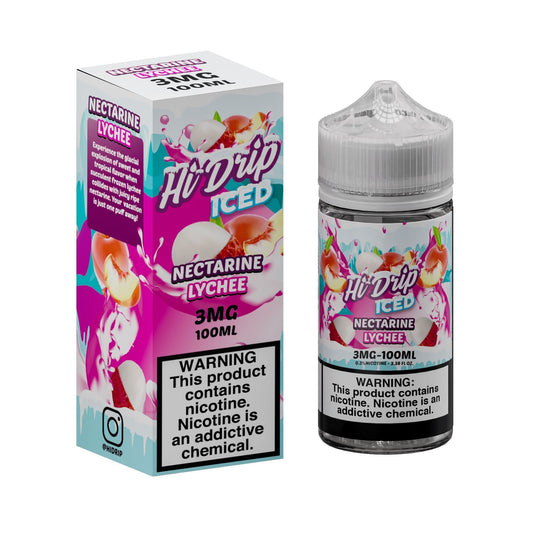 Iced Nectarine Lychee by Hi-Drip E-Juice 100ml with Packaging