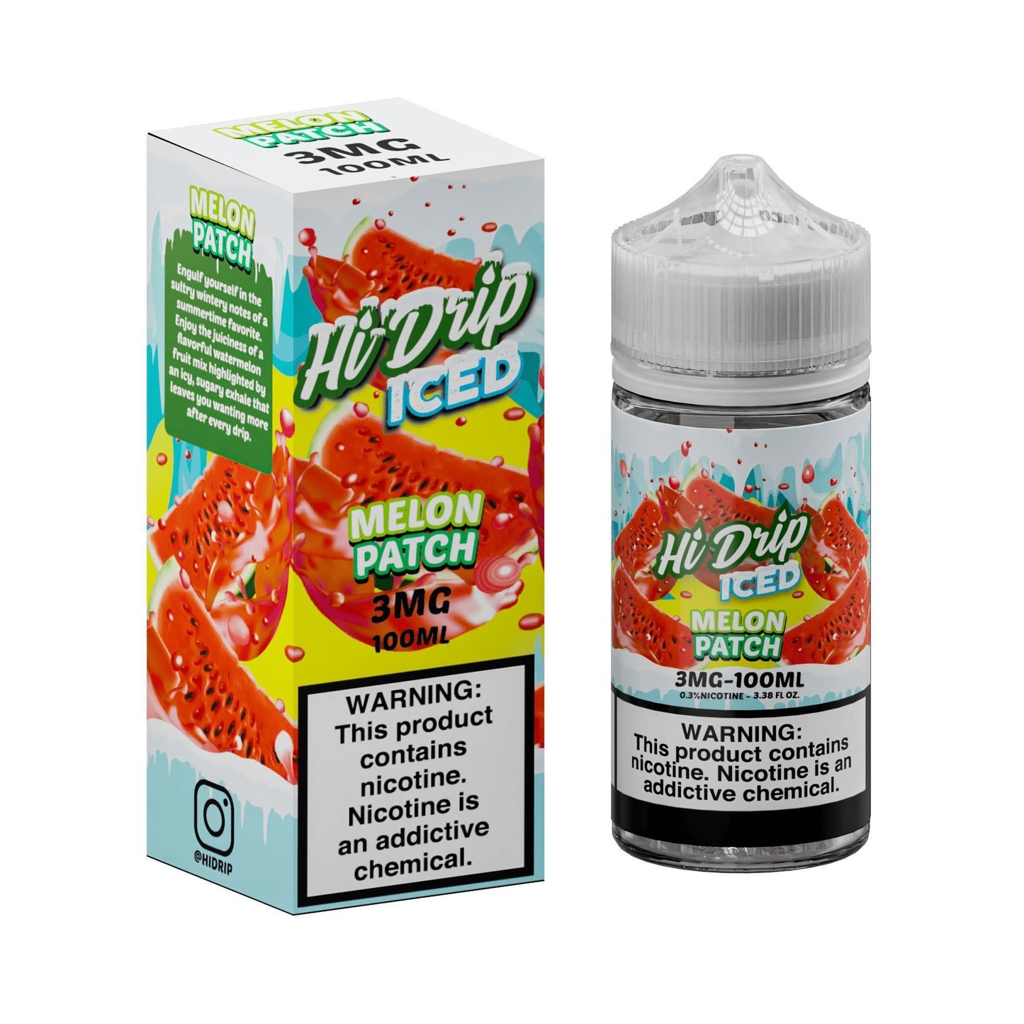 Iced Melon Patch by Hi-Drip E-Juice 100ml with Packaging
