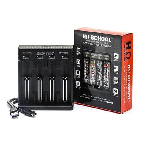 Hohm Tech Hohm School 4 Battery Charger with packaging
