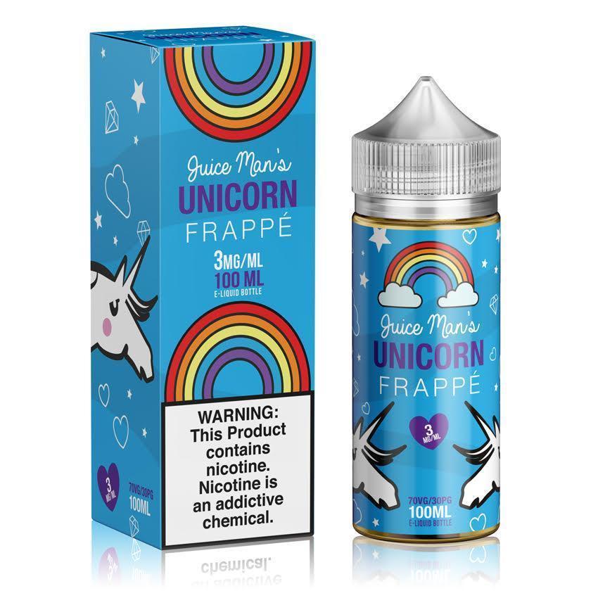 Unicorn Frappe by Juice Man 100ml with packaging