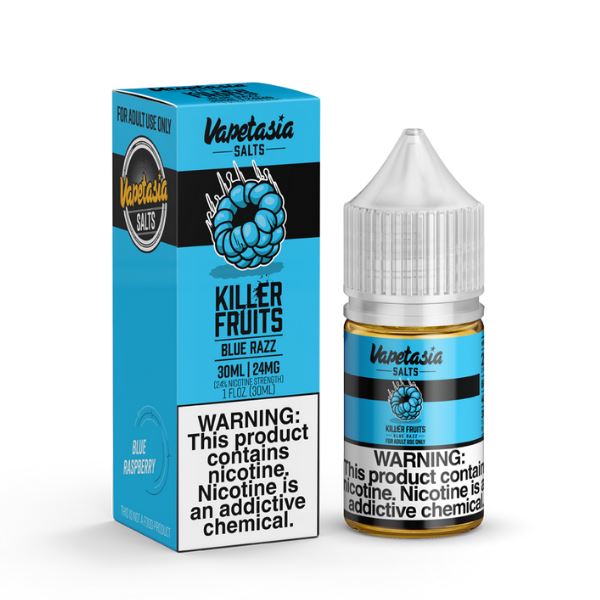 Killer Fruits Blue Razz by Vapetasia Salts 30ml with Packaging