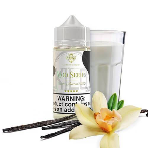 KILO MOO SERIES | Vanilla Almond Milk 100ML eLiquid bottle with Background