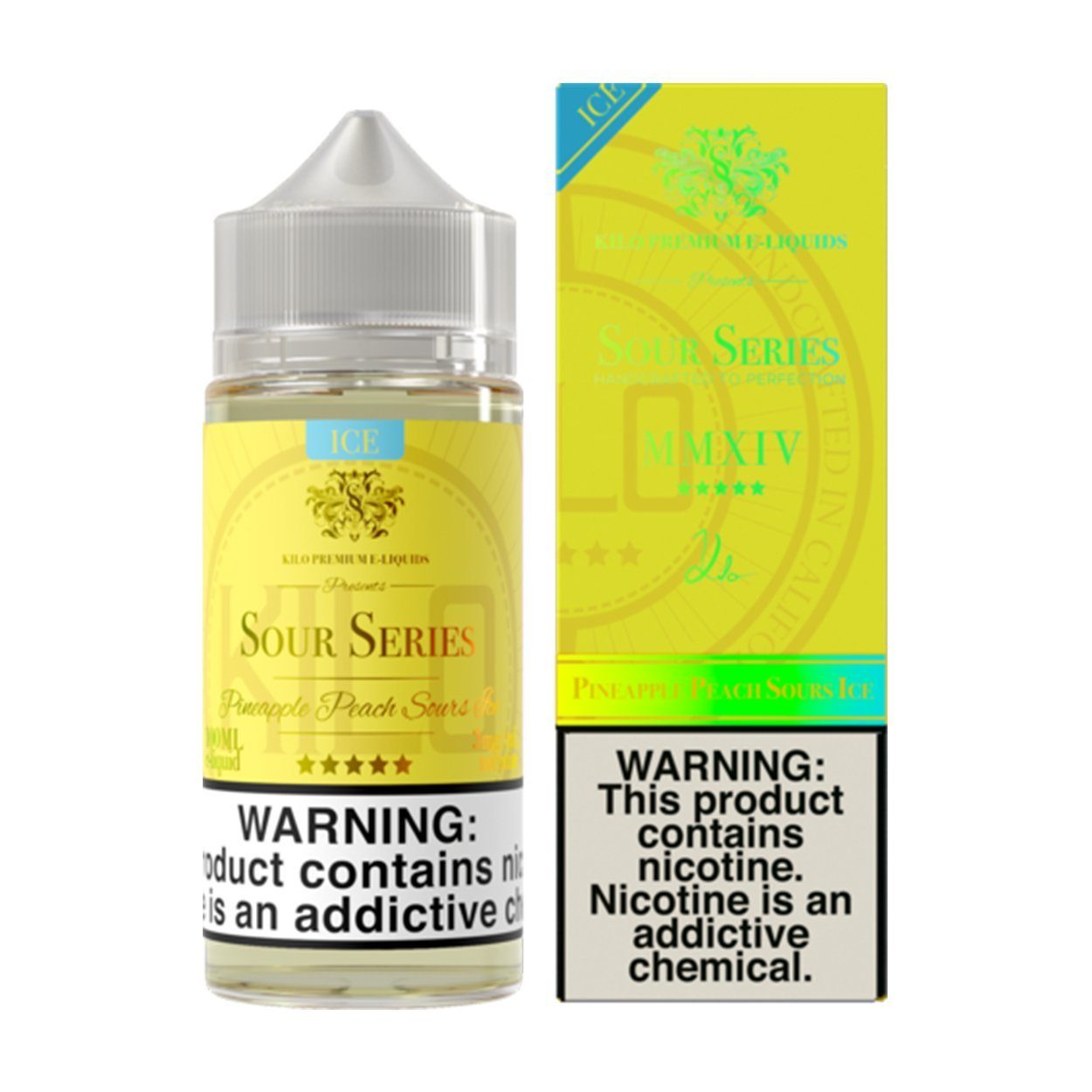 Pineapple Peach Sours Ice by Kilo Sour Series 100ml with Packaging