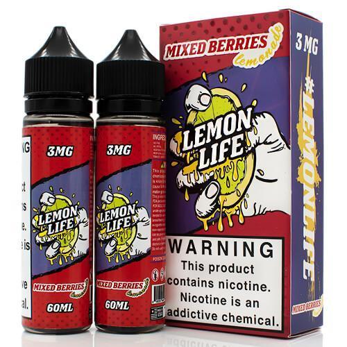 Mixed Berries Lemonade by Lemon Life E-Liquid 120ml with packaging