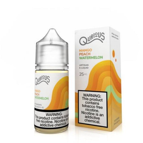 Mango Peach Watermelon by Qurious Synthetic Salt 30ml with Packaging