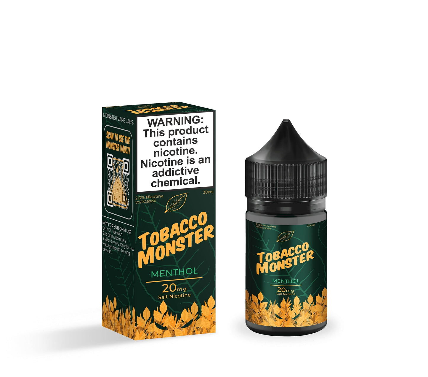 Tobacco Monster Salt Series E-Liquid | 30mL | 20mg | Menthol With Packaging