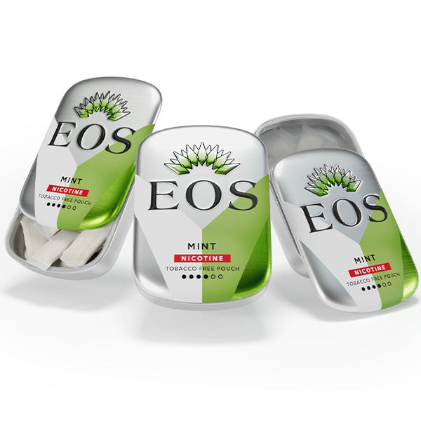 EOS Can Nicotine Pouch | Mint with Packaging