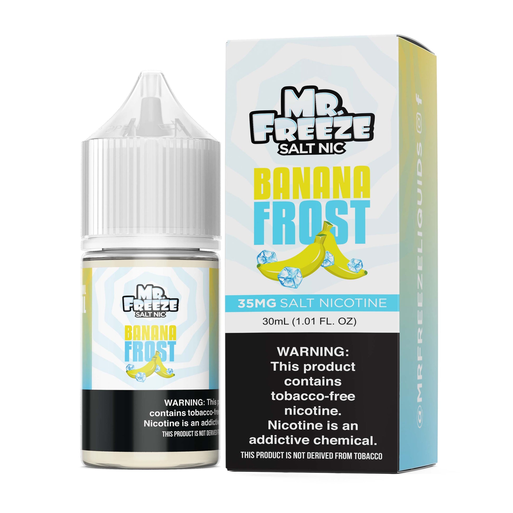Mr. Freeze Tobacco-Free Nicotine Salt Series | 30mL - Banana Frost with packaging