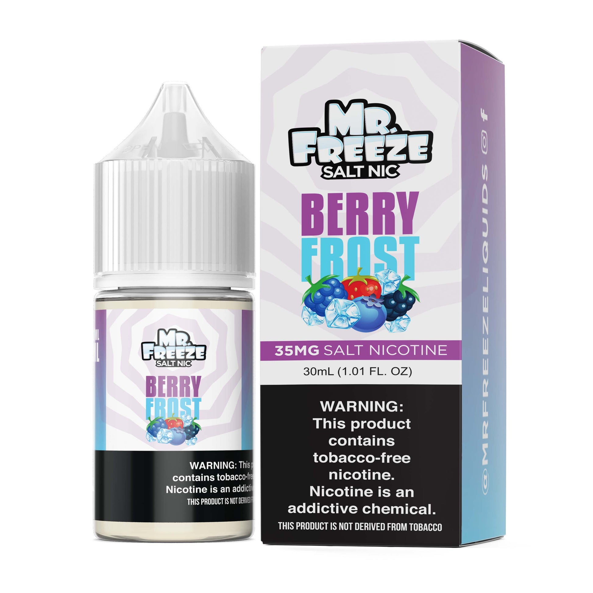 Mr. Freeze Tobacco-Free Nicotine Salt Series | 30mL - Berry Frost with packaging