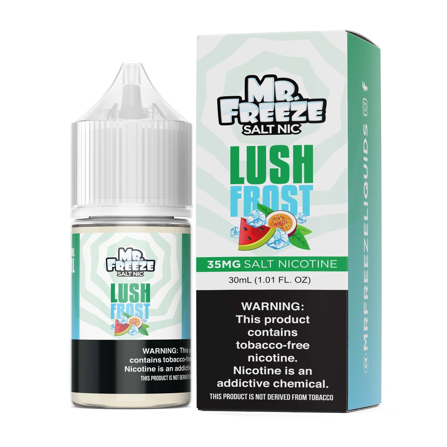 Mr. Freeze Tobacco-Free Nicotine Salt Series | 30mL - Lush Frost with packaging