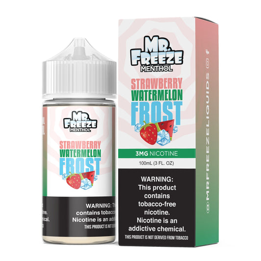 Mr. Freeze Tobacco-Free Nicotine Series | 100mL - Strawberry Watermelon Frost with packaging