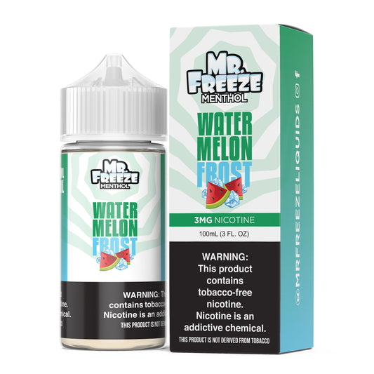 Mr. Freeze Tobacco-Free Nicotine Series | 100mL - Watermelon Frost with packaging