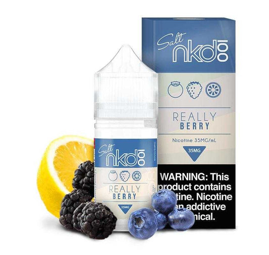 Really Berry by Naked 100 Salt 30ml with Packaging and Background